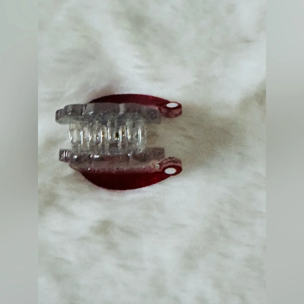 Santa Mini Hair Claw Clip, Christmas